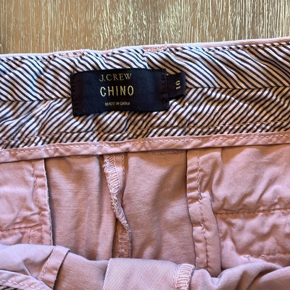 J. Crew chino shorts size 10 light purple mauve 100% cotton - Picture 5 of 7
